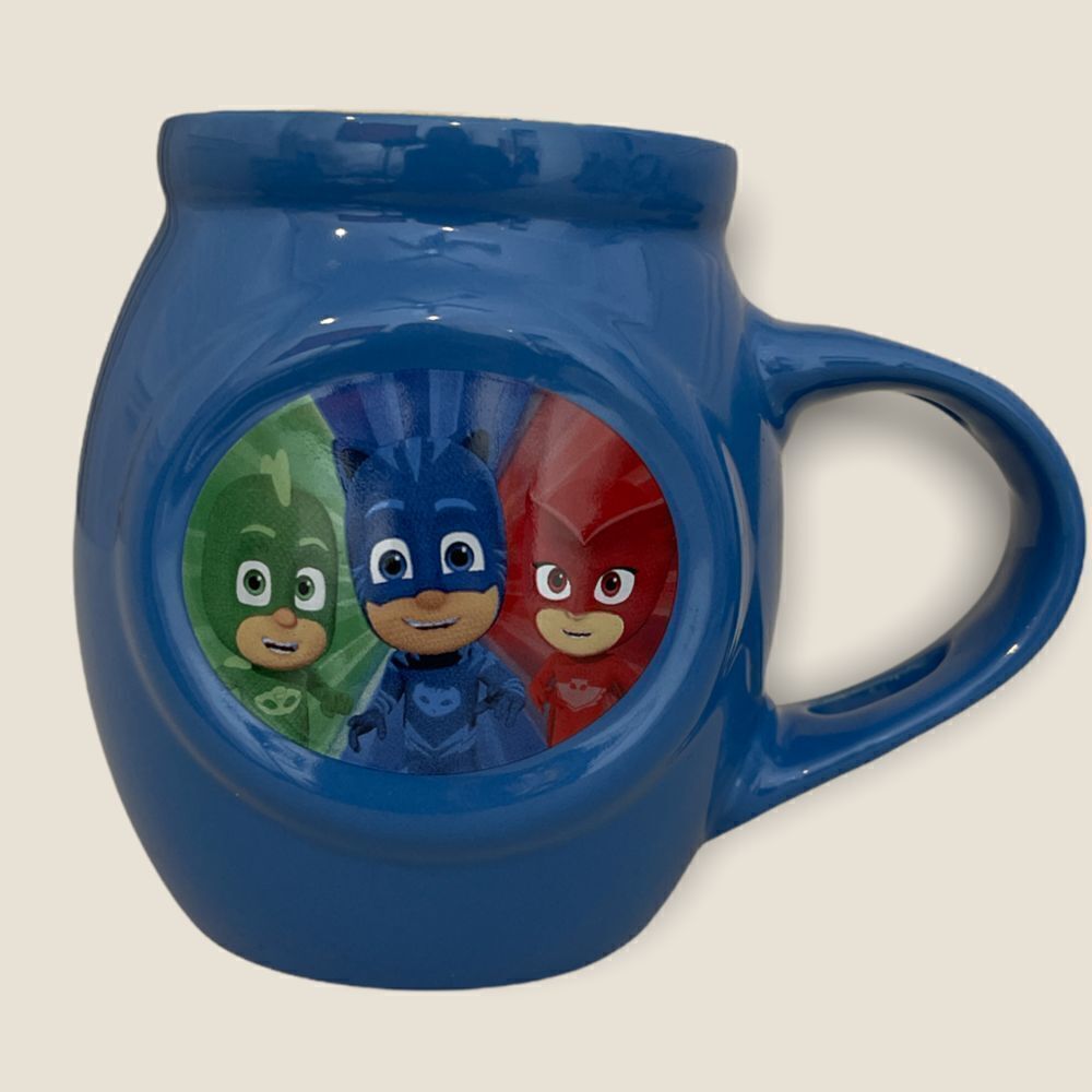 2018 PJ Masks Coffee Cup Mug 12 Oz - Blue Glossy Ceramic